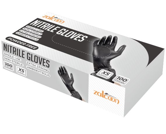 Nitrile Black Gloves